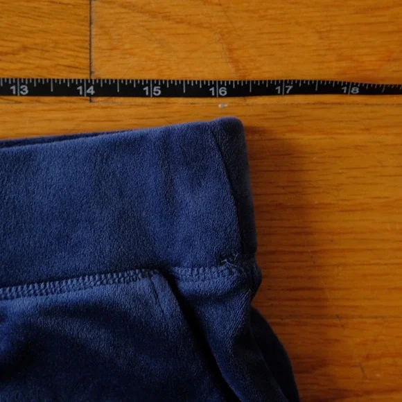 Juicy Couture Velour Tracksuit Set Womens Navy Blue Rhinestone Y2K Large - Picture 10 of 11